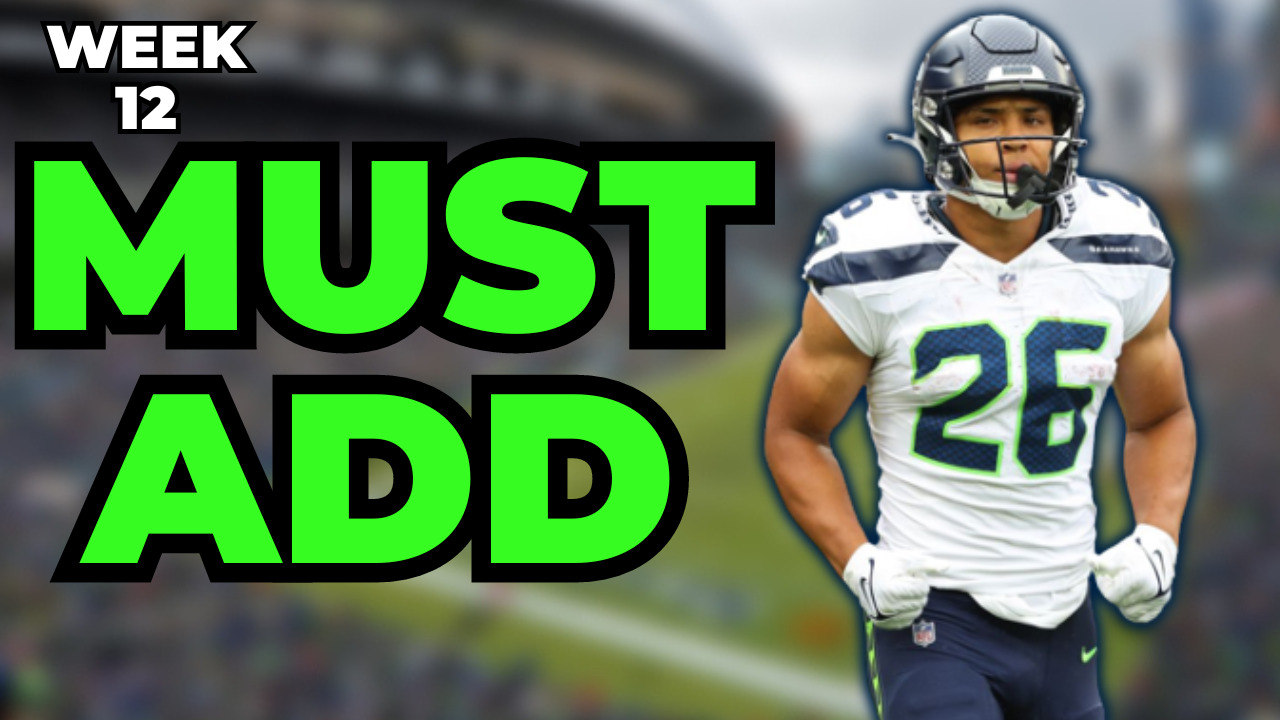 6 MUST HAVE Waiver Wire Pickups | Week 12 Fantasy Football